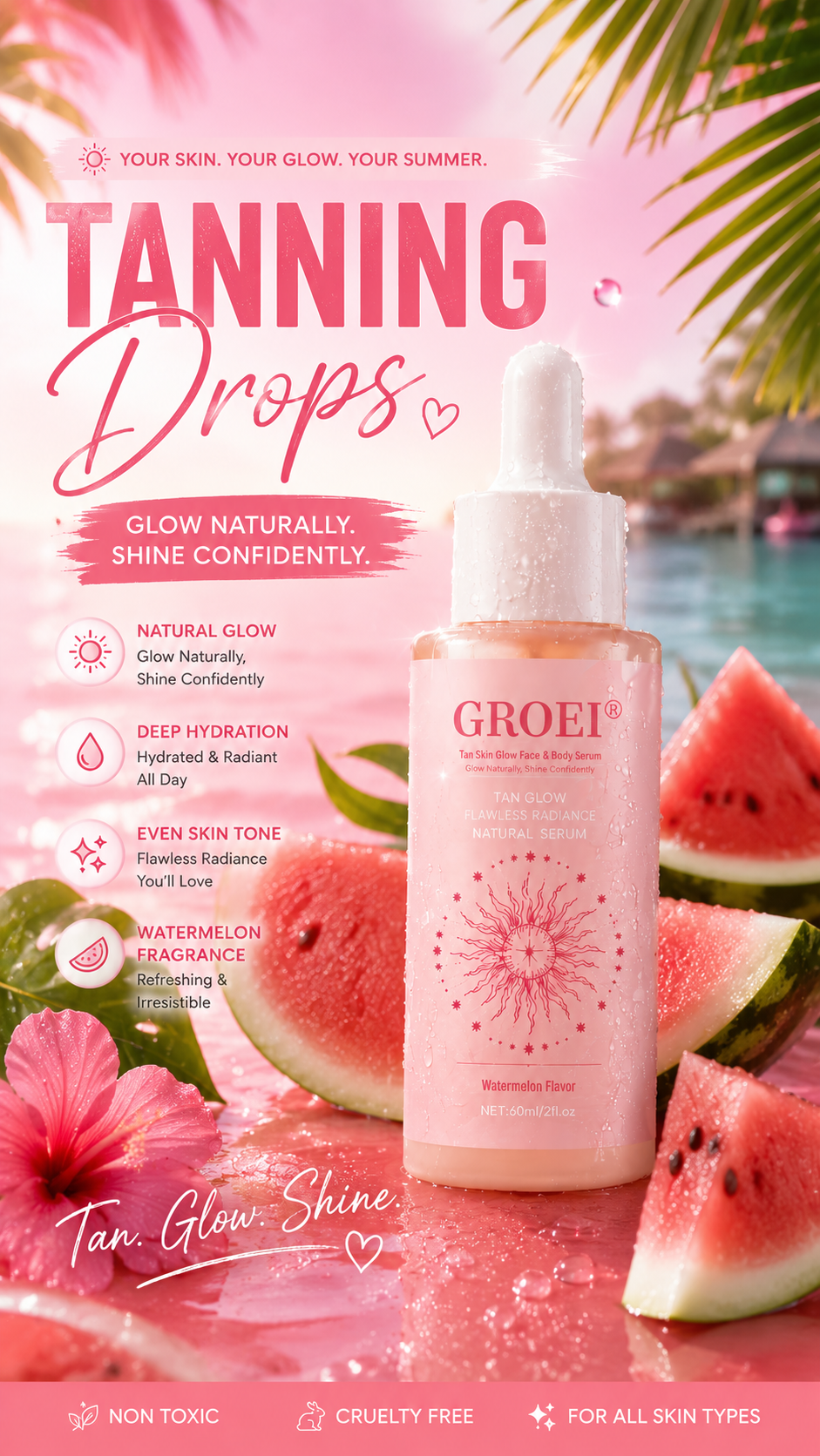 GROEI Sun Kissed Glow Tanning Drops✨